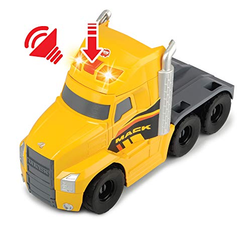 Dickie Toys Volvo Series - Camión Mack Truck de Volvo con Excavadora y Retroexcavadora, para Niños a partir de 3 Años - 70 cm