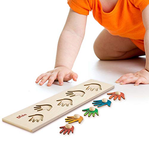 Dida - Puzzles secuencias - Manos - Rompecabezas de Madera para niños