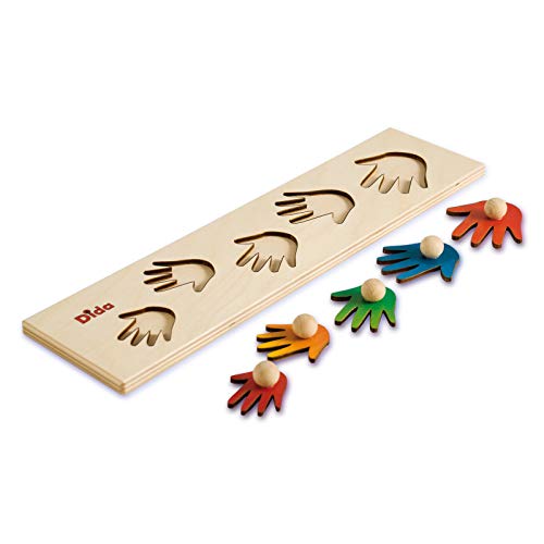 Dida - Puzzles secuencias - Manos - Rompecabezas de Madera para niños