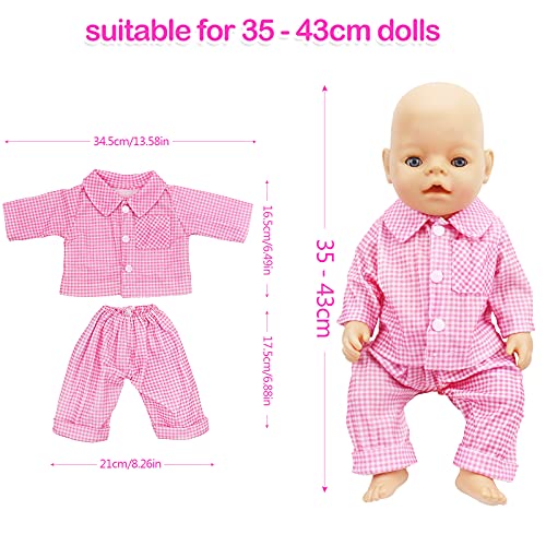 Diealles Shine Ropa de Muñecas para New Born Baby Doll, Ropa de Muñecas para Bebés 35-43 cm (Estilo 10)