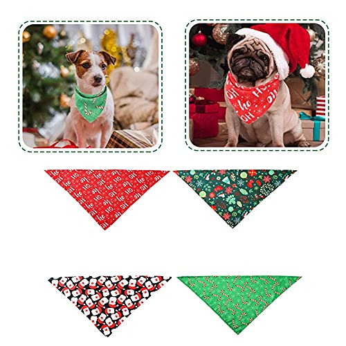 DierCosy PANTANCES DE Perro, Vacaciones DE Navidad 4 UNIDS Pets Bibs, Verano Hawaii Pascua Halloween Día de Acción de Gracias Navidad Año Nuevo Día Día Mascotas Bandana Bufanda para el Traje de