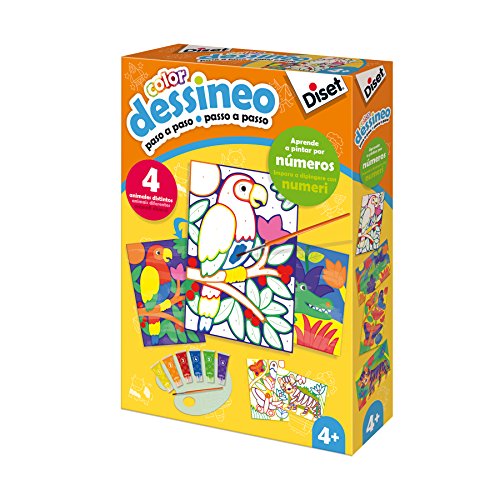 Diset- Pintar por Números Selva, Multicolor (61012)