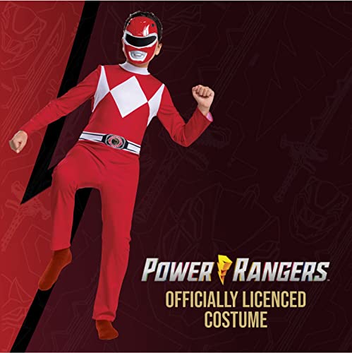 Disguise 115669K Red Power Rangers Disfraz Niños, M