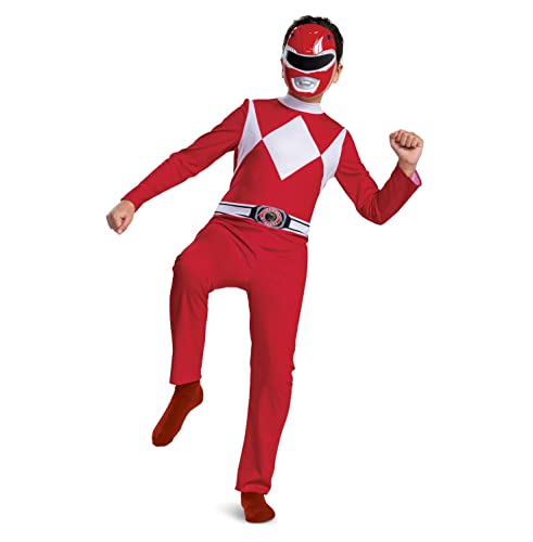 Disguise 115669K Red Power Rangers Disfraz Niños, M