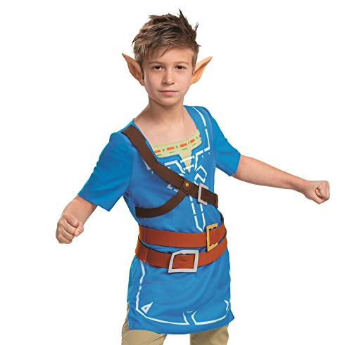 Disguise Disfraz Zelda Niño Link Azul, Disfraz Superhéroe Niño Disponible en Talla M