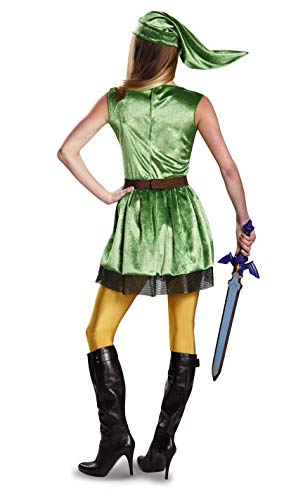 Disguise Women's Legend of Zelda Link Adult Costume, Green, Large