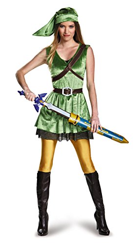 Disguise Women's Legend of Zelda Link Adult Costume, Green, Large