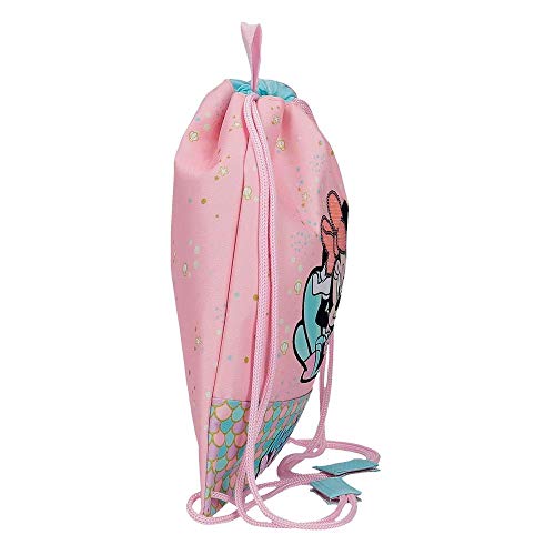 Disney Minnie Mermaid Bolsa de Merienda Rosa 27x34 cms Poliéster