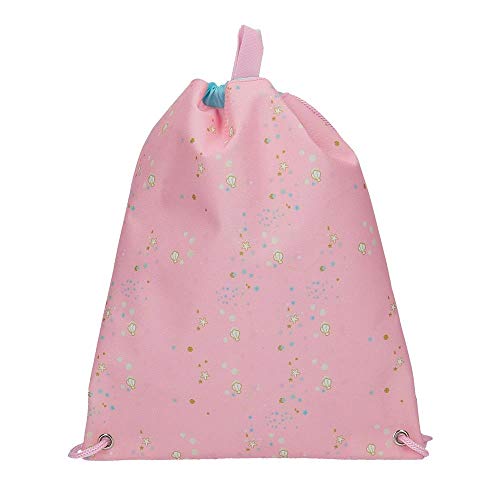 Disney Minnie Mermaid Bolsa de Merienda Rosa 27x34 cms Poliéster