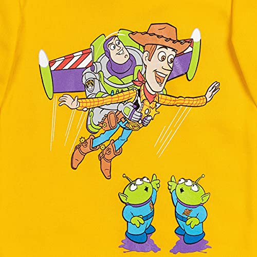 Disney Pixar Toy Story Buzz Lightyear Woody Rex - Sudadera con capucha, Mostaza, 3 años