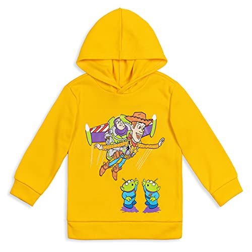 Disney Pixar Toy Story Buzz Lightyear Woody Rex - Sudadera con capucha, Mostaza, 3 años