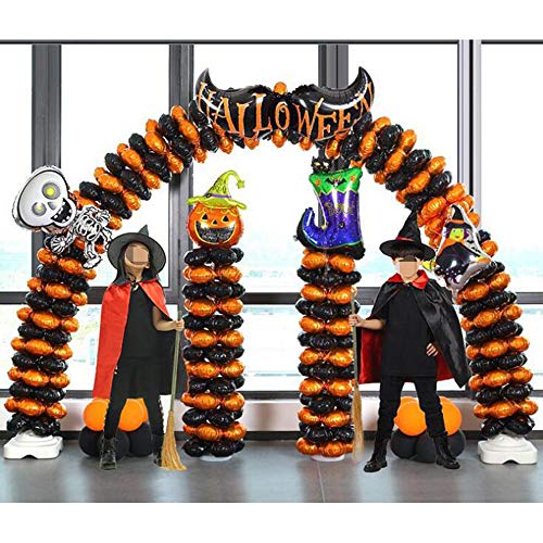 dmsc Halloween de los Palos del Hotel Apertura Tiendas Centro Comercial Negro de la decoración del Globo Arcos. (Color : Package Three, Talla : One Size)