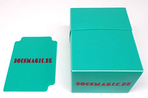 docsmagic.de Deck Box Mix - Full Black, Red, Mint, Pink, Light Blue, Light Green, Purple, Orange - 8 Count - PKM YGO MTG