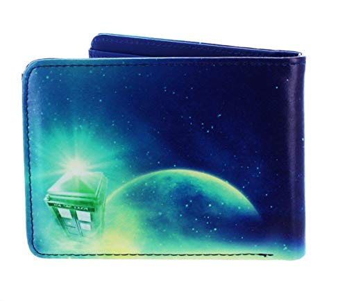 DOCTOR WHO Green Fashion Cosmos Bi-Fold Wallet