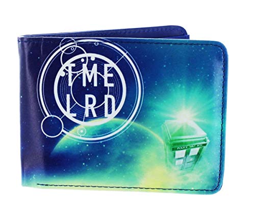 DOCTOR WHO Green Fashion Cosmos Bi-Fold Wallet