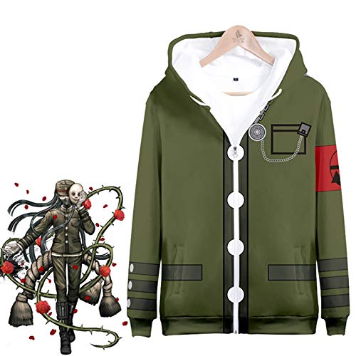 DONGYAO Disfraz de Cosplay 2020 V3 con capucha Miu Iruma Cosplay Disfraz de Saihara Shuichi Chaquetas con capucha Chabashira Tenko Coats Cosplay Accesorios (Color: D, Talla XL: