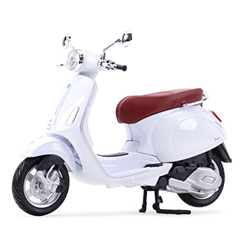 DZYWL Kits Modelos Coches Clásicos 1:12 para Piaggio Vespa Primavera 150 Scooter Modelo De Aleación Decoración Juguete Colección De Regalo Recuerdo Regalo Amor Vacaciones (Color : White)