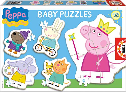 Educa Peppa Pig Conjucto de Baby Puzzles, multicolor (15622)