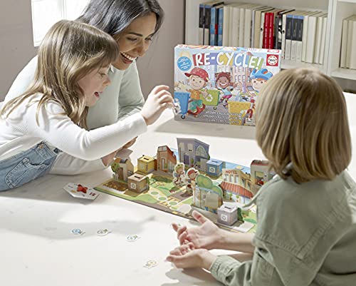 Educa -Re-Cycle! Juego de Mesa cooperativo Infantil. Aprende a Reciclar divirtiéndote con Este entretenido Juego de Mesa. A Partir de 4 años. Ref. 18852