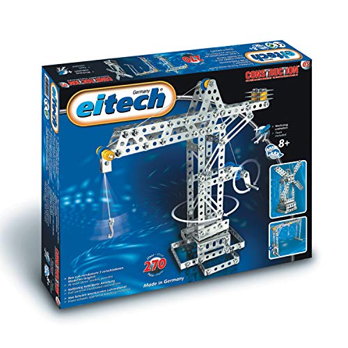 eitech 00005 - Juego de construcción con piezas de metal y 3 modelos, herramientas incluidas [Importado de Alemania] , color/modelo surtido