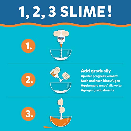 Elmer’s Kit Slime con Purpurina, Pegamento Morado y Azul + 2 Botellas de activador líquido mágico, 4 Unidades + Solución líquido mágico Slime de Pegamento, 259 ml, Adecuado para Hacer Slime