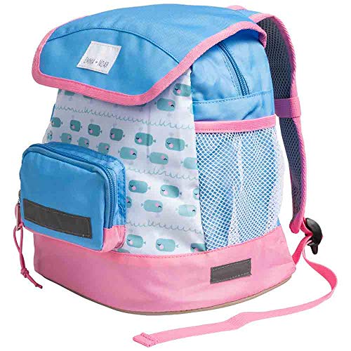 Emma & Noah Mochila para niños ‚Ballena pequeña‘, 2-6 años, Repelente al Agua, Incl. reflectores, Correa en el Pecho, Mochila bebé para guardería, Mochila Infantil pequeña (Niña)