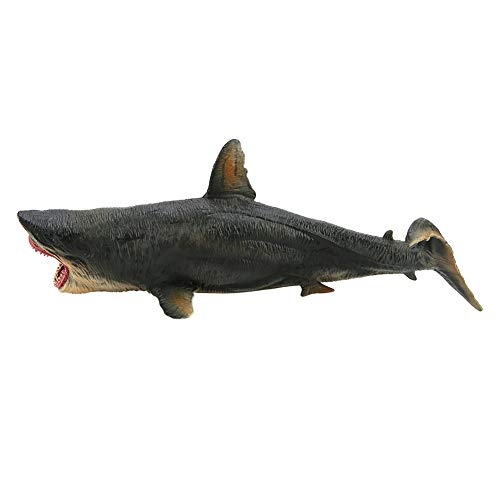 Emoshayoga Big Megalodon Toy, Tiburón de Simulación Hermosa Educativo, un Gran Regalo, Modelo 3D de Tiburón Tigre para Adorno de Decoración de Accesorios para el Hogar