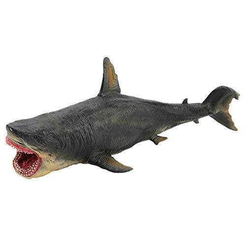 Emoshayoga Big Megalodon Toy, Tiburón de Simulación Hermosa Educativo, un Gran Regalo, Modelo 3D de Tiburón Tigre para Adorno de Decoración de Accesorios para el Hogar