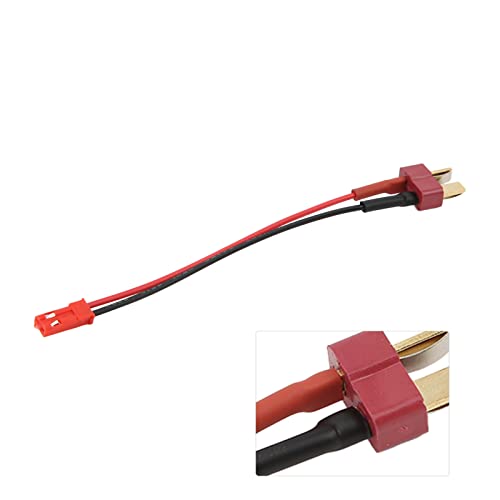 Enchufe en T Macho a Cable Hembra JST, Duradero, Suave, de Alto Factor de Seguridad, Enchufe en T Macho a JST Hembra para Modelos de Coches RC para Modelos de Barcos