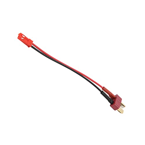 Enchufe en T Macho a Cable Hembra JST, Duradero, Suave, de Alto Factor de Seguridad, Enchufe en T Macho a JST Hembra para Modelos de Coches RC para Modelos de Barcos