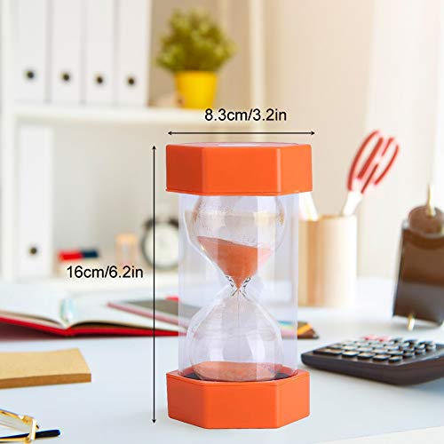 EQLEF Reloj de Arena, 30 Minutos Reloj de Arena Temporizador para Niños Aula Cocina Hogar Oficina y Juego (Naranja, 30 Minutos)