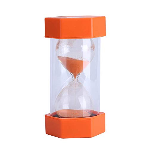 EQLEF Reloj de Arena, 30 Minutos Reloj de Arena Temporizador para Niños Aula Cocina Hogar Oficina y Juego (Naranja, 30 Minutos)