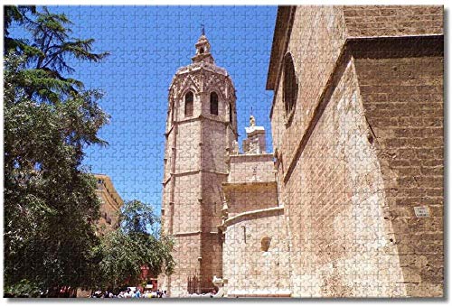 España Miguelete Tower Valencia Rompecabezas para adultos Niños,1000 piezas Puzzle,Juego de madera para regalos(compra 1000 piezas de rompecabezas y consigue 300 piezas gratis)