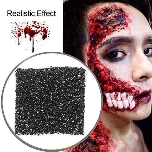 Esponja de maquillaje, Halloween Navidad Efectos especiales Cicatriz de sangre Efectos de rastrojo Maquillaje de heridas Aplicador de esponja punteada para Carnaval de Halloween(Oversized hole)