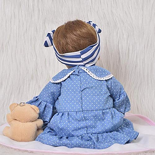 ETRVBSWE Muñeca Realista Reborn Baby Dolls Cuerpo de Silicona Muñecas realistas Toque Suave a la simulación Muñeca Renacimiento Muñeca Hecha a Mano Muñecas nutritivas es el Mejor GIF