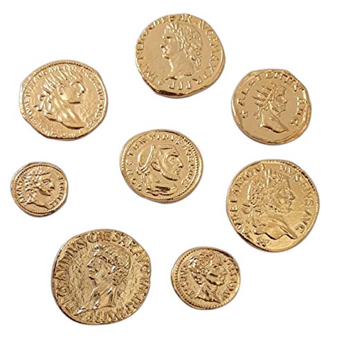 Eurofusioni Monedas Romanas Imperiales chapada de Oro - Set 8 Emperadores Antigua Roma