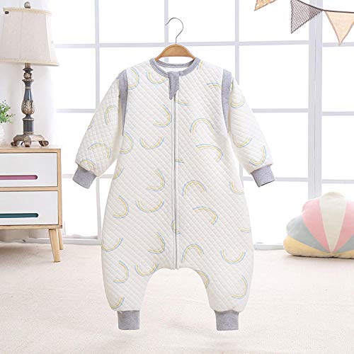 Exquisito saco de dormir anti patadas para bebé saco de dormir para bebé de algodón 2.5 tog de 3 a 4 años y más manta envolvente para saco de dormir para niñas y niños pequeños