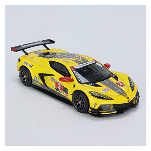 Fábrica Original 1/64# 253 For Corvette C8.R # 3 Simulación De Aleación De Coche Modelo Colección Regalo Juguete Manualidades Conmemorativas