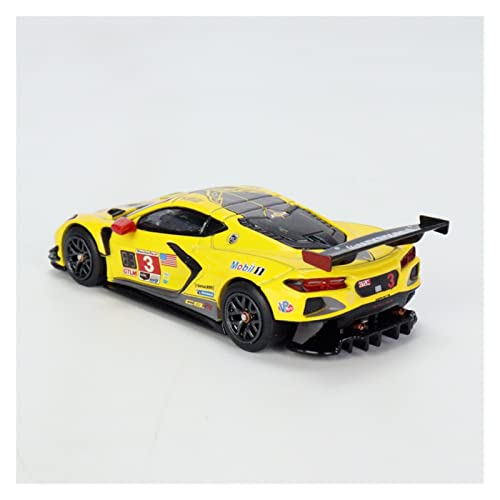 Fábrica Original 1/64# 253 For Corvette C8.R # 3 Simulación De Aleación De Coche Modelo Colección Regalo Juguete Manualidades Conmemorativas