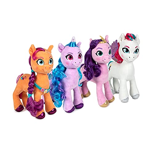 Famosa Softies - Peluche del Pegaso Zipp Storm de la película My Little Pony: Una nueva Generación, de color blanco con alas, pelo multicolor y los ojos azules y mide unos 25 centímetros (760020964)