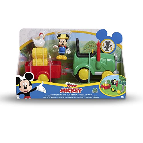 Famosa- Tractor de Mickey, incluye figuras y animalitos (MCC05010)