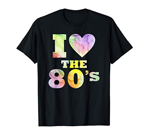 Fiesta De Disfraces De Los Ochenta I Love The 80's Camiseta