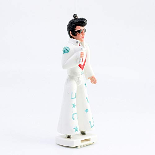 Figura Adorno con Ventosa para Cristal del Coche Elvis: Aloha Desde Hawaii Mueve la Cintura. Tamaño 15 cm.