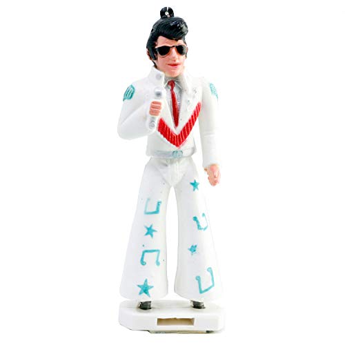 Figura Adorno con Ventosa para Cristal del Coche Elvis: Aloha Desde Hawaii Mueve la Cintura. Tamaño 15 cm.