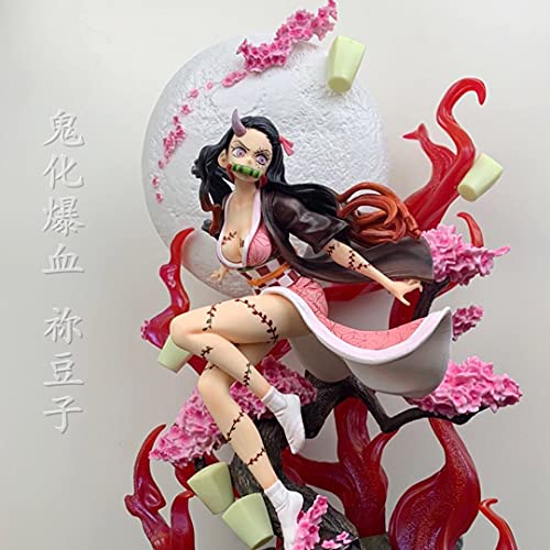 Figuras de Anime Demon Slayer Demon Slayer Figura de acción Demon Form GK Kamado Nezuko Modelo Coleccionable muñeca Regalo 31CM