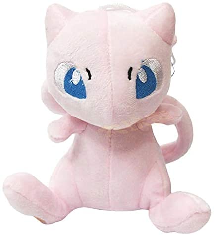 Figuras de peluche de Pokemon de 16 cm/6.2 pulgadas lindo Mew animales de peluche suaves muñecas de peluche de peluche regalos para niños