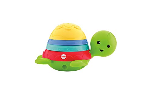 Fisher-Price Tortuguita Chip-chap, Juguete de baño bebé +6 meses (Mattel DHW16)