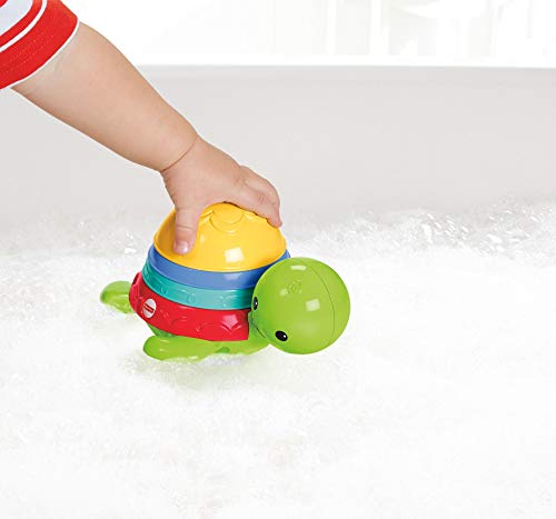 Fisher-Price Tortuguita Chip-chap, Juguete de baño bebé +6 meses (Mattel DHW16)