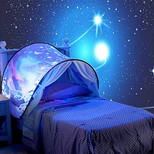 FLAYOR Dream Tents – Tienda de campaña plegable para niños, tienda de campaña para niños, tienda de campaña, regalo de Navidad (nieve)