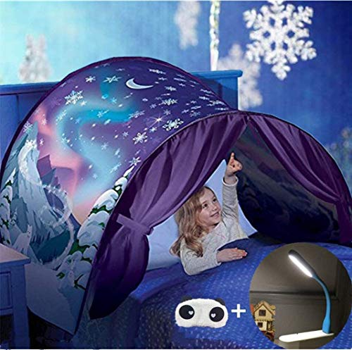 FLAYOR Dream Tents – Tienda de campaña plegable para niños, tienda de campaña para niños, tienda de campaña, regalo de Navidad (nieve)